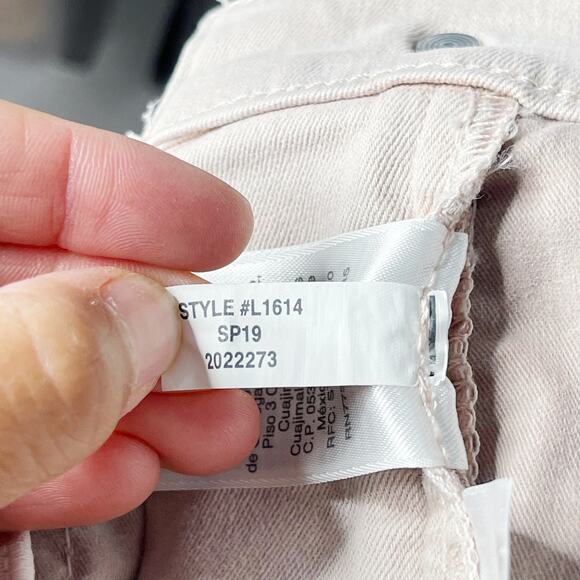 J Crew Womens 26 Light Pink Vintage Straight Jeans Garment Dyed Denim Pale Bloom - Picture 10 of 13
